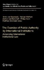 The Exercise Of Public Authority By International Institutions