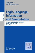 Logic, Language, Information and Computation