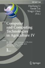 Computer And Computing Technologies In Agriculture Iv
