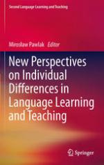 New Perspectives on Individual Differences in Language Learning and Teaching.