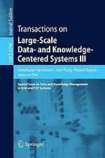 Transactions on Largescale Data and Knowledgecentered Systems III