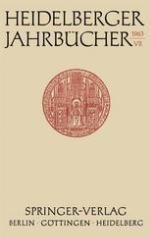 Heidelberger Jahrbücher.