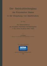 Die Absatzverhältnisse der Königlichen Saarbrücker Steinkohlengruben in den letzten 20 Jahren (1884-1903)