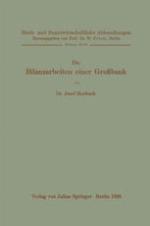 Die Bilanzarbeiten einer Großbank