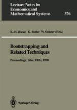 Bootstrapping and Related Techniques Proceedings of an International Conference, Held in Trier, FRG, June 4-8, 1990