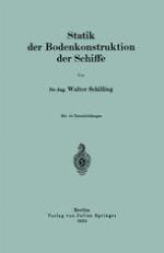 Statik der Bodenkonstruktion der Schiffe.