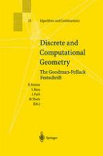 Discrete and Computational Geometry : the Goodman-Pollack Festschrift