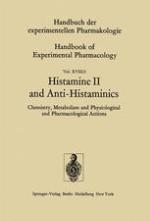 Histamine II and Anti-Histaminics : Chemistry, Metabolism and Physiological and Pharmacological Actions.