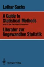 A Guide to Statistical Methods and to the Pertinent Literature / Literatur zur Angewandten Statistik