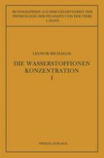 Die Wasserstoffionenkonzentration : Ihre Bedeutung für die Biologie und die Methoden ihrer Messung