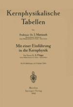Kernphysikalische Tabellen : Mit einer Einführung in die Kernphysik