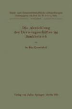 Die Abwicklung des Devisengeschäftes im Bankbetrieb