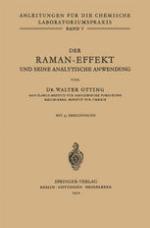 Der Raman-Effekt und Seine Analytische Anwendung