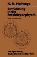 Einführung in die Festkörperphysik