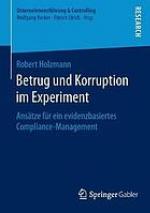 Betrug Und Korruption Im Experiment