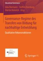 Governance-Regime des Transfers von Bildung für nachhaltige Entwicklung Qualitative Rekonstruktionen