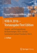 VOB/A 2016 --Textausgabe/Text Edition : Vergabe- und Vertragsordnung für Bauleistungen, Teil A/German Construction Contract Procedures, Part A