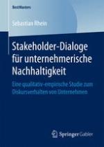 Stakeholder-Dialoge für unternehmerische Nachhaltigkeit: Eine qualitativ-empirische Studie zum Diskursverhalten von Unternehmen.