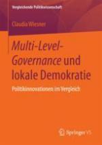 Multi-Level-Governance und lokale Demokratie Politikinnovationen im Vergleich