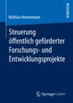 Steuerung öffentlich geförderter Forschungs- und Entwicklungsprojekte