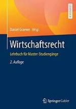 Wirtschaftsrecht Lehrbuch für Master-Studiengänge