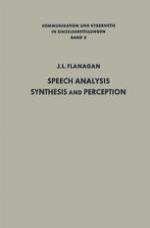 Speech Analysis Synthesis and Perception