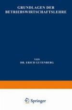 Grundlagen der Betriebswirtschaftslehre : Erster Band Die Produktion