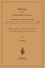 Messung von Primärteilchen der Kosmischen Strahlung (S)