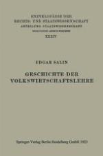 Geschichte der Volkswirtschaftslehre
