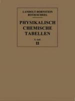 Landolt-Börnstein : Physikalisch-chemische Tabellen II, Teil a
