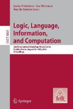 Logic, Language, Information, and Computation