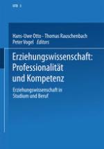 Erziehungswissenschaft in Studium und Beruf : eine Einführung in vier Bänden / 3 Erziehungswissenschaft: Professionalität und Kompetenz.