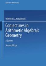 Conjectures in Arithmetic Algebraic Geometry A Survey