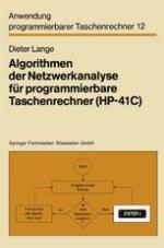 Algorithmen der Netzwerkanalyse für programmierbare Taschenrechner (HP-41C)