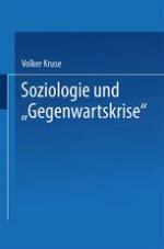 Soziologie und "Gegenwartskrise" Die Zeitdiagnosen Franz Oppenheimers und Alfred Webers. Ein Beitrag zur historischen Soziologie der Weimarer Republik