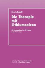 Die Therapie mit Lithiumsalzen Ein Kompendium für die Praxis