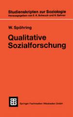 Qualitative Sozialforschung