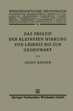 Das Prinzip der Kleinsten Wirkung von Leibniz bis zur Gegenwart