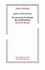 Poeta Contra Doctus' Die Perverse Poetologie Des Schriftstellers Hermann Burger