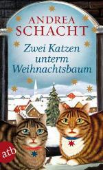 Zwei Katzen unterm Weihnachtsbaum