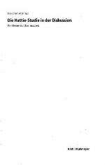 Die Hattie-Studie in der Diskussion : Probleme sichtbar machen