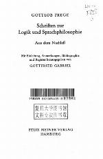 Schriften zur Logik und Sprachphilosophie