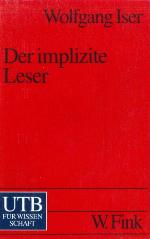 Der implizite Leser Kommunikationsformen des Romans von Bunyan bis Beckett