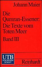 Die Qumran-Essener: Die Texte vom Toten Meer, Band III Einführung, Zeitrechnung, Register und Bibliographie