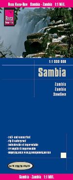 Zambia Travel Map 2017 (English, Spanish, French, German and Russian Edition)