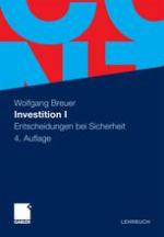 Investition I Entscheidungen bei Sicherheit