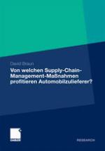 Von welchen Supply-Chain-Management-Maßnahmen profitieren Automobilzulieferer? : Eine wertorientierte Analyse an der Schnittstelle zwischen Zulieferer und Automobilhersteller