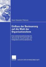 Einfluss Der Besteuerung Auf Die Wahl Der Organisationsform