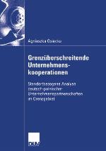 Grenzüberschreitende Unternehmenskooperationen (German Edition)