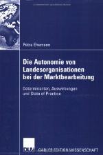 Die Autonomie Von Landesorganisationen Bei Der Marktbearbeitung
